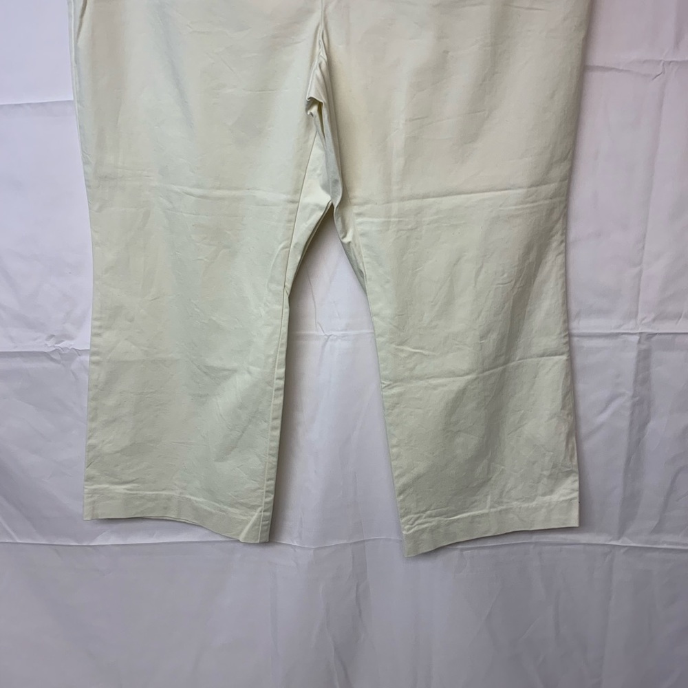 Talbots Capri Pants Khaki Classic Causal Preppy Neutral Timeless SZ 18W Petite - Picture 3 of 10